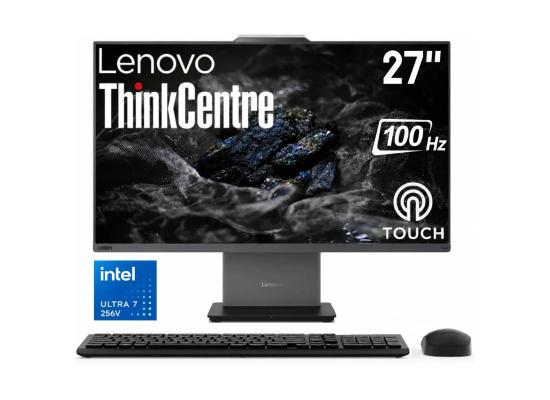 Lenovo ThinkCentre 50a Gen 6 27"  All-In-One PC Intel Ultra 7-256v-8Core /Slim , Smart & Space -Saving Designed & Touch Screen – Luna Grey